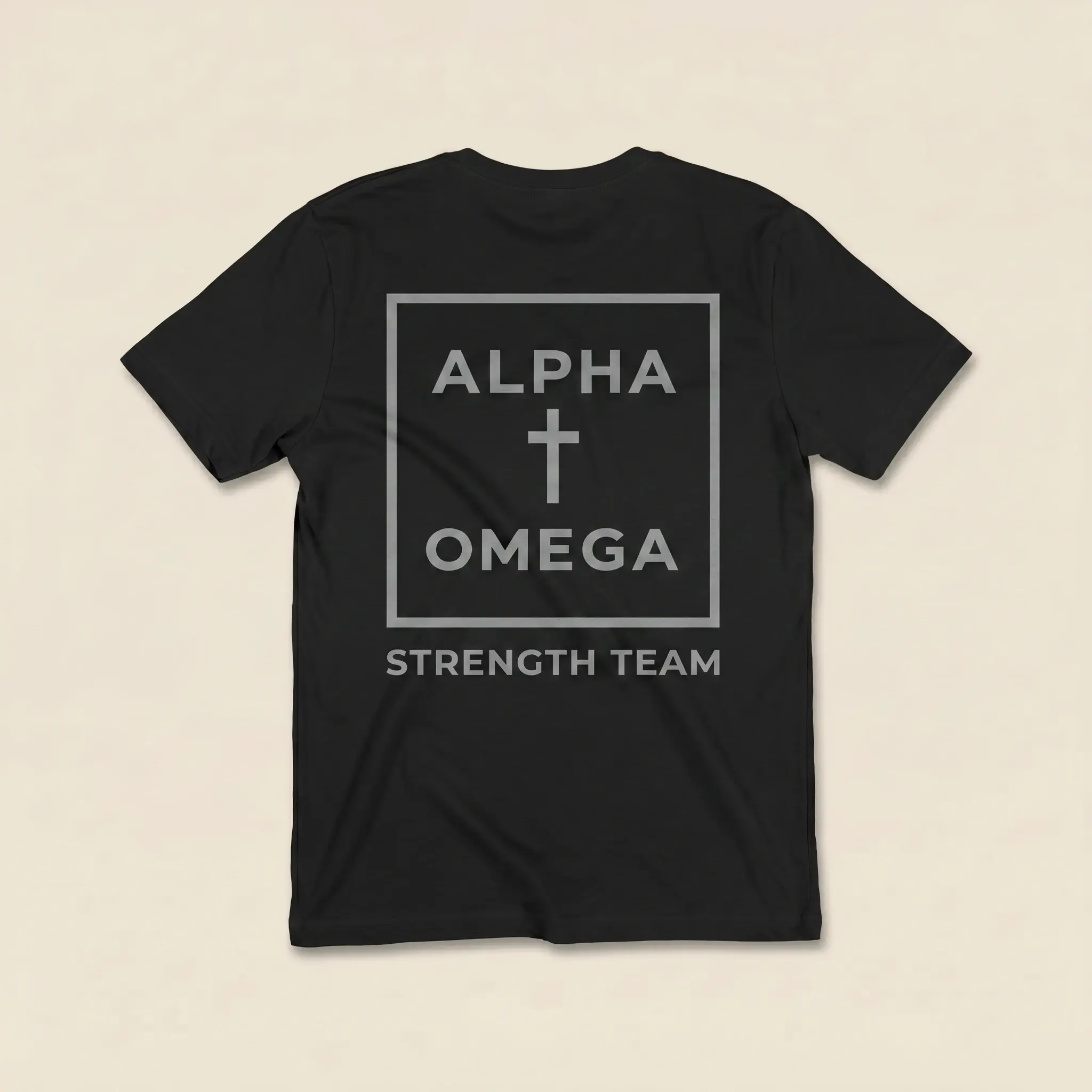 AO Cornerstone short sleeve - Black with Gray print