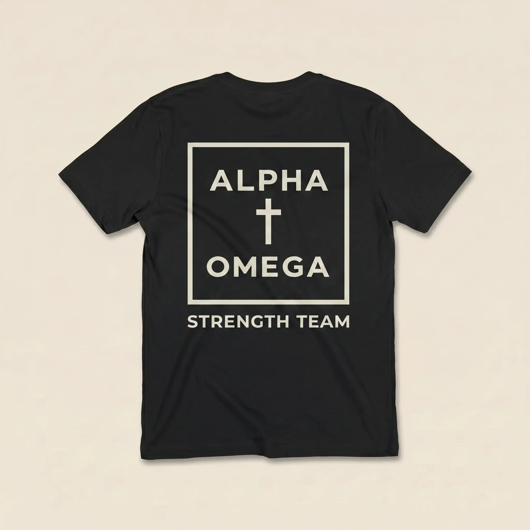 AO Cornerstone short sleeve - Black with White print