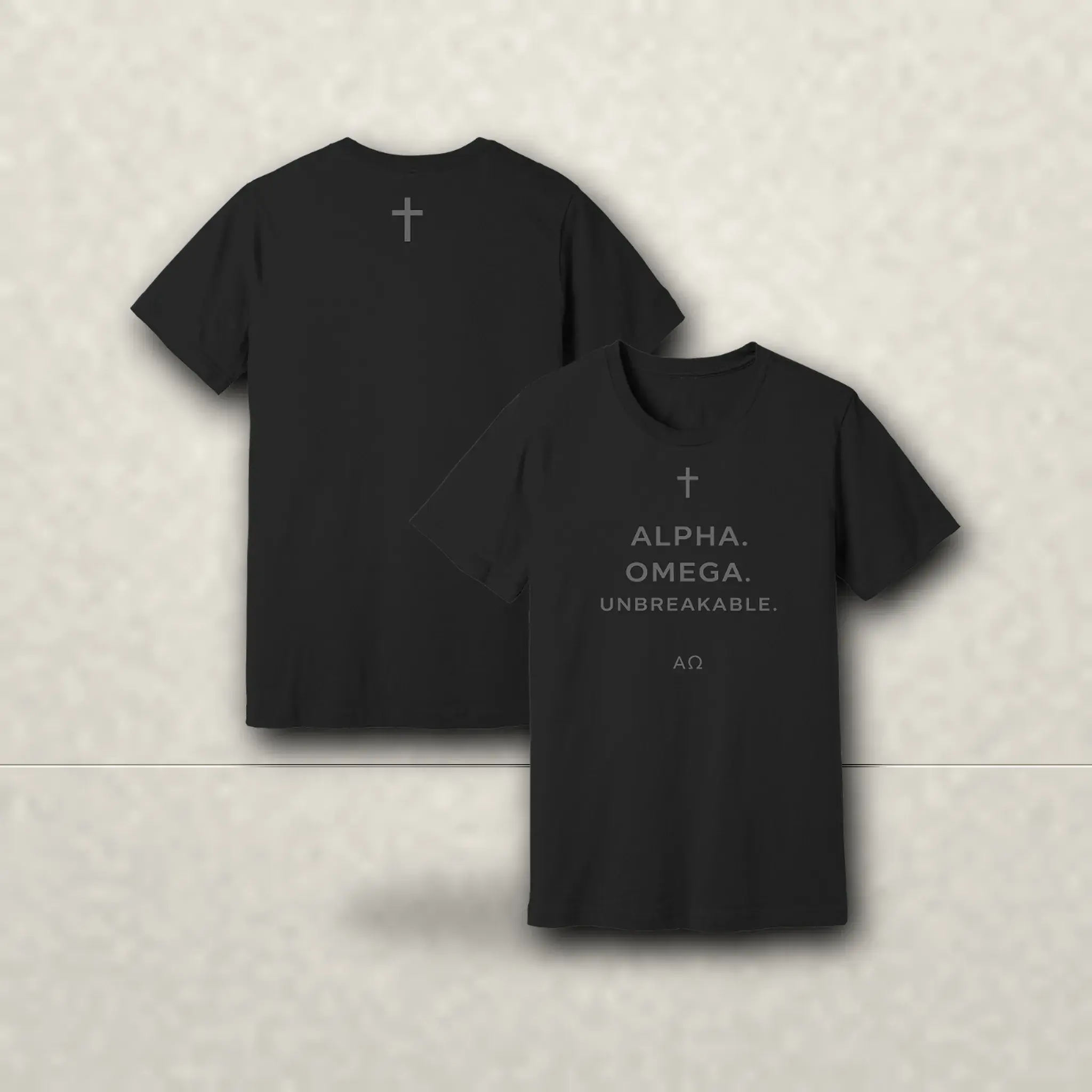 AO Unbreakable short sleeve - Black with Gray print
